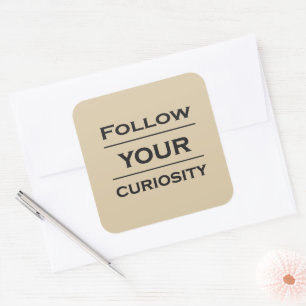 Motivational life quotes square sticker