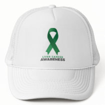 Motivational Liver Cancer Awareness quotes sayings Trucker Hat