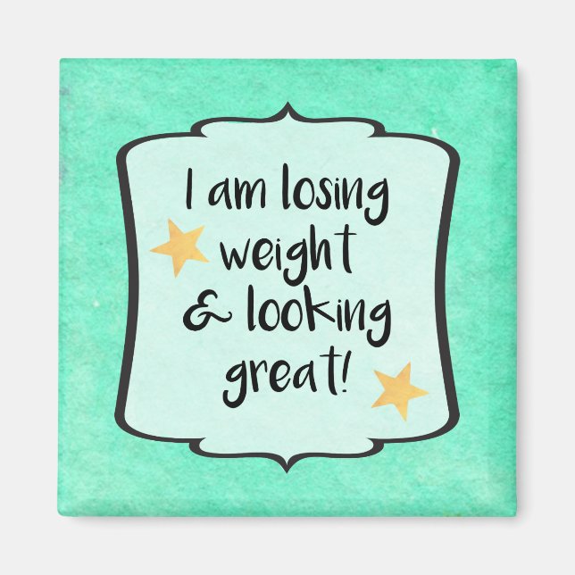 Motivational Losing Weight Slimming Club Quote Magnet (Front)