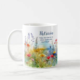 Motivational Make Your Soul Happy Personalized Coffee Mug
