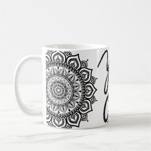 Motivational Mandala 'Yes You Can' Art Mug