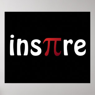 Motivational Math Inspire Pi Poster