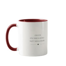 “Motivational Minimalist Mug – Focus on Your Goals