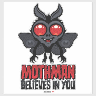 Motivational Mothman Believes In You Sticker