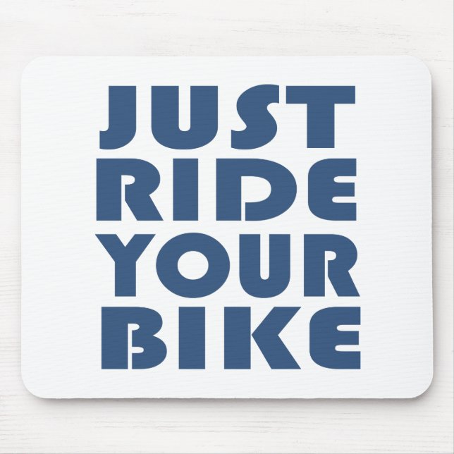 Motivational mountain bike quote mouse pad (Front)