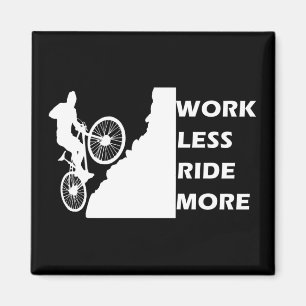 Motivational Mountain Biking - Funny Cycling Quote Magnet