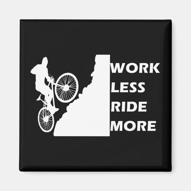 Motivational Mountain Biking - Funny Cycling Quote Magnet (Front)