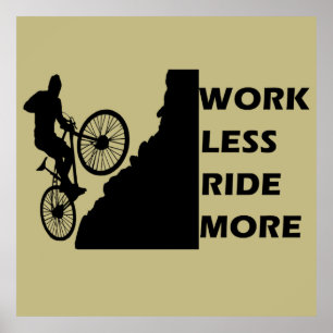 Motivational Mountain Biking - Funny Cycling Quote Poster