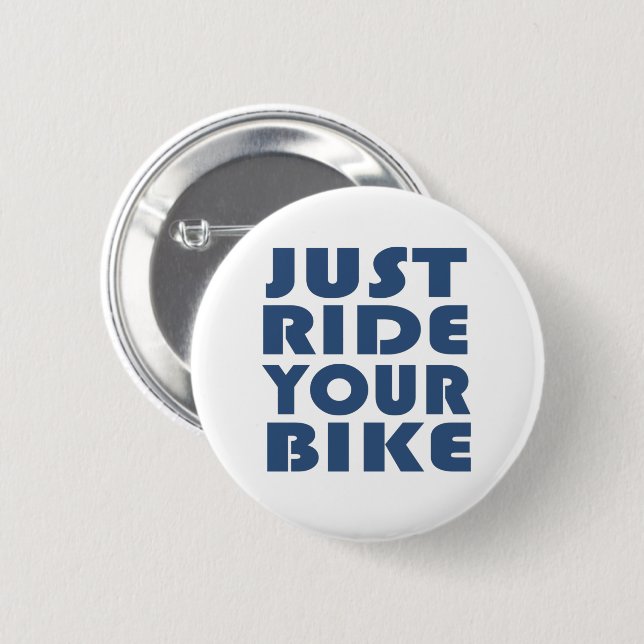 Motivational Mountain Biking Quote - Funny Cycling Button (Front & Back)