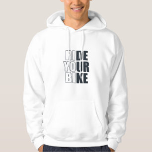 Motivational Mountain Biking Quote - Funny Cycling Hoodie