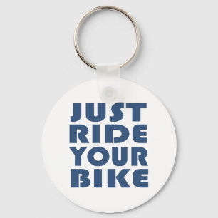Motivational Mountain Biking Quote - Funny Cycling Keychain