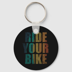 Motivational Mountain Biking Quote - Funny Cycling Keychain