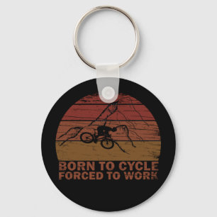Motivational Mountain Biking Quote - Funny Cycling Keychain
