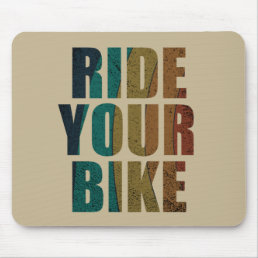 motivational mountain biking quote mouse pad