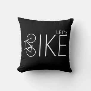 Motivational mountain biking quotes throw pillow
