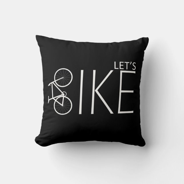 Motivational mountain biking quotes throw pillow (Front)
