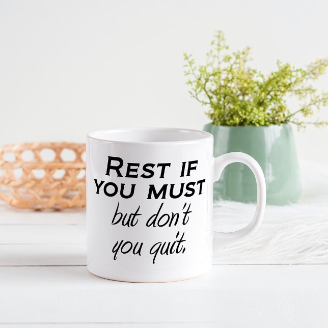 Motivational mugs quote inspire confidence gifts (Script typography motivational modern quote. Inspire with trendy, simple elegant black and white.)