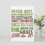 Motivational: Never Quit (Standing Front)