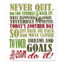 Motivational: Never Quit Poster | Zazzle