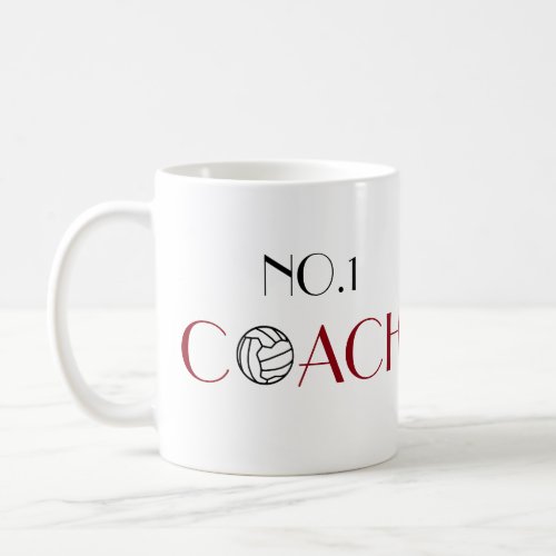 Motivational No1 Coach Netball Coffee Mug