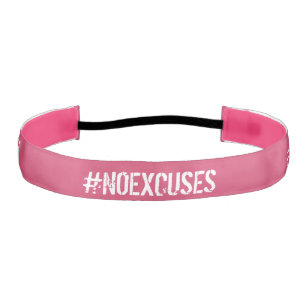 Motivational #NOEXCUSES Fitness No Excuses Athletic Headband