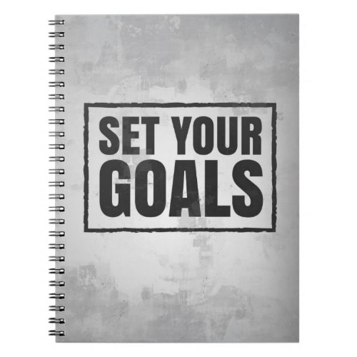 Motivational Notebook Set Your Goals Notebook