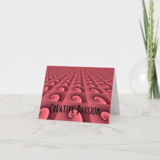 Motivational Office Design - Creative Passion Card