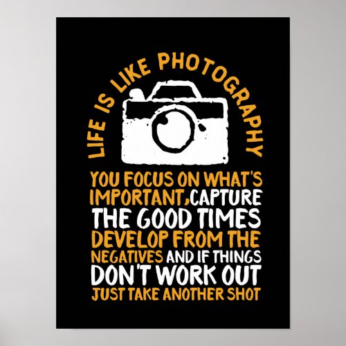 Motivational Photography Focus On Whats Important Poster
