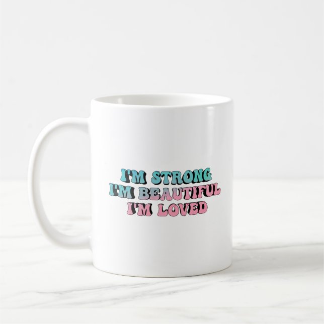 motivational phrases about positive attitude coffee mug (Left)