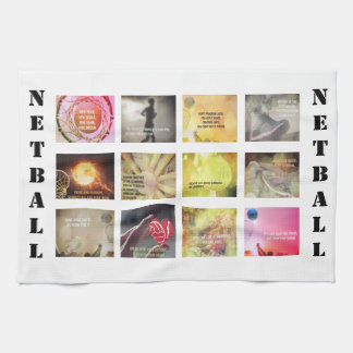Motivational Pictures and Quotes Netball Theme Towel