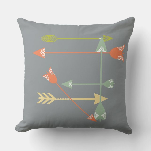 Motivational Pillow - Focus - Arrow Motif (Front)