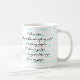 Motivational Poem I Am A Writer Personalized Coffee Mug