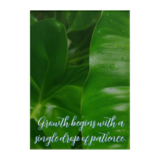 Motivational positive customizable acrylic print