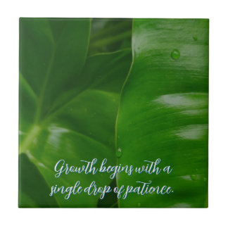 Motivational positive customizable ceramic tile