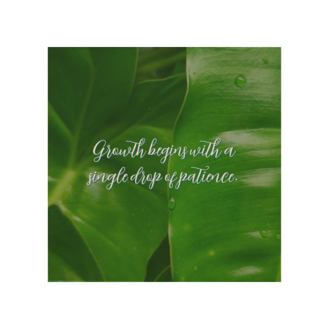 Motivational positive customizable wood wall art (Front)