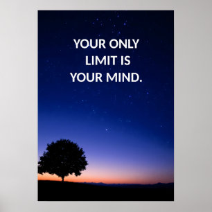 Motivational Positive Humble Text Poster