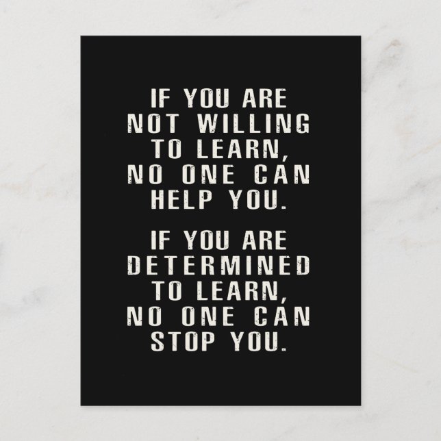 Motivational , Positive Quotes, Positive Sayings Postcard (Front)