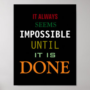 Motivational Possibility Quote Poster