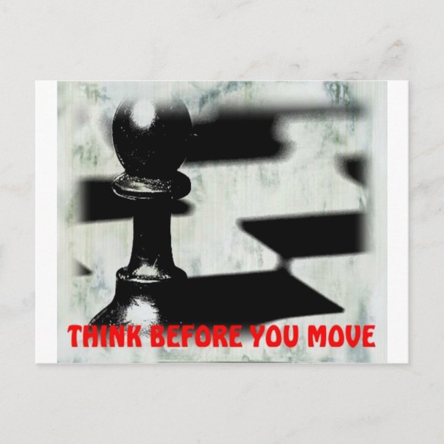 Motivational Post Card From Chess World (Front)