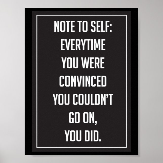 Motivational Poster (Front)