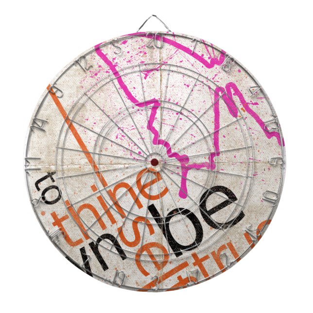 Motivational Poster Dart Board (Front)