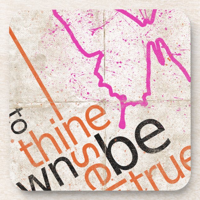 Motivational Poster Drink Coaster (Front)