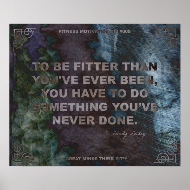 Motivational Poster for Fitness Quote #005 (Front)