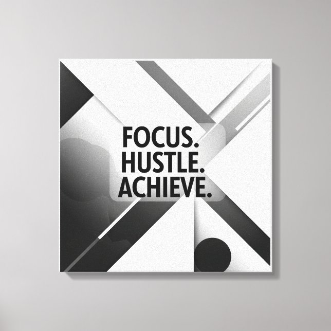 Motivational Poster for Office and Home Canvas Print (Front)