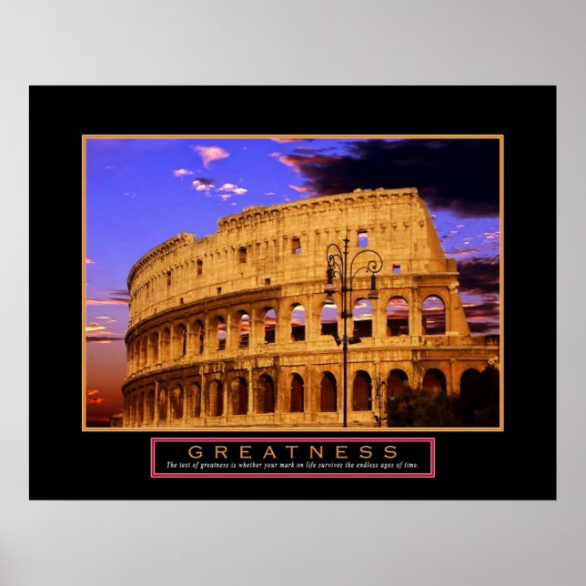 Motivational Poster "Greatness" 22x28 (Front)
