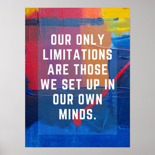 Motivational Poster _ No Limitations