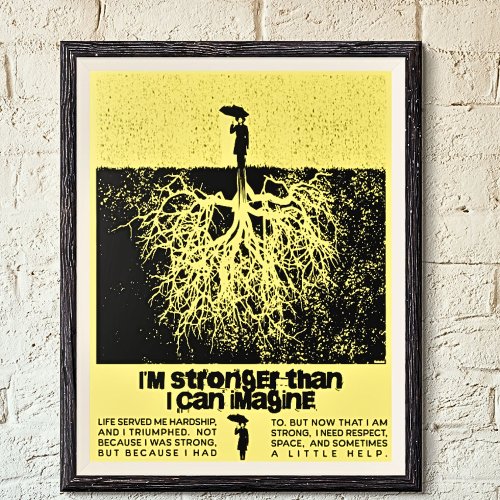 Motivational Poster Strength strong woman  Poster