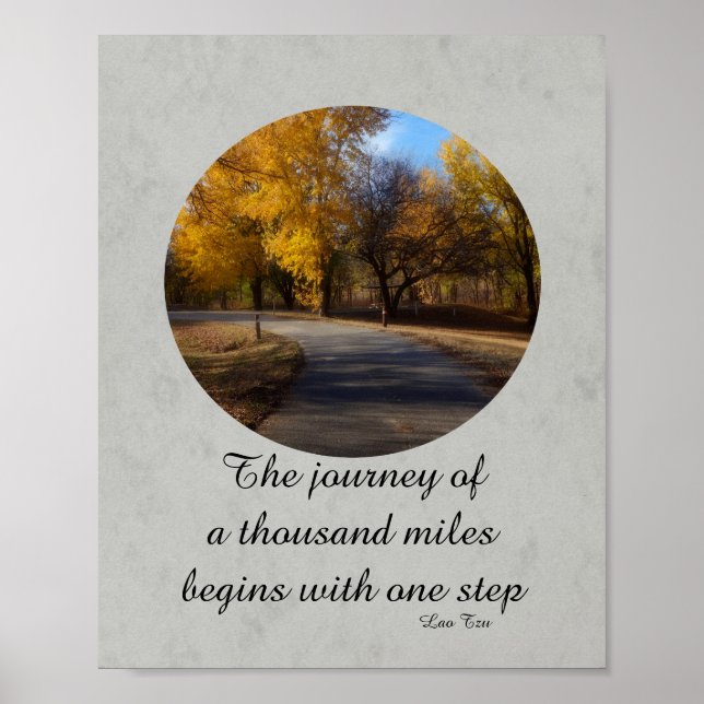 motivational poster zen quote on nature photograph (Front)
