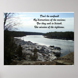 Motivational Posters-don't be confused Poster