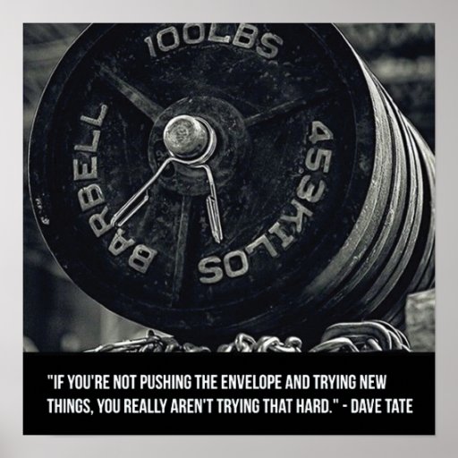 Motivational Powerlifting Gym Poster | Zazzle